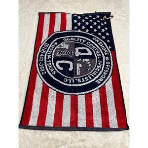 Agua Onshore & Onshore Austin American Flag golf towel